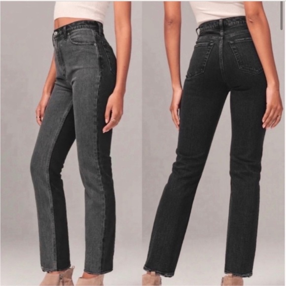 Abercrombie & Fitch Denim - Abercrombie Ultra High Rise Ankle Straight Jean